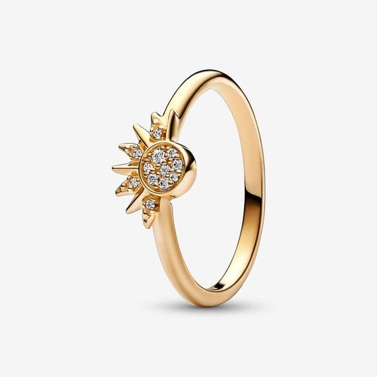 Gold Sun Ring | Front View