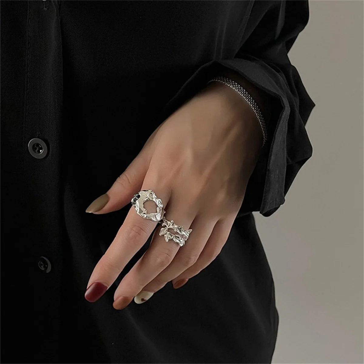 Silver Meteor Ring | On Hand