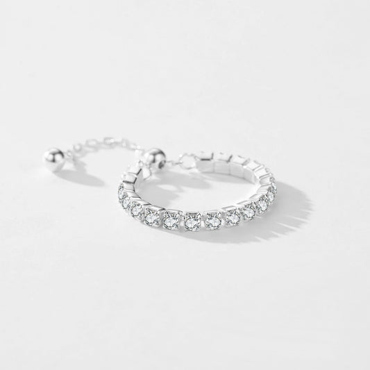 silver labah chain ring, product image front view