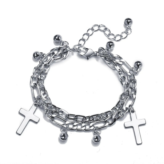 silver divinity bracelet, product image, top view